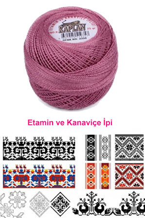 Kaplan Etamin Ve Kanaviçe İpi 8 No Kod/Renk: 3350 -
