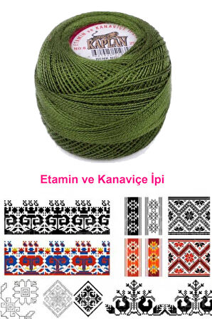 Kaplan Etamin Ve Kanaviçe İpi 8 No Kod/Renk: 116 -