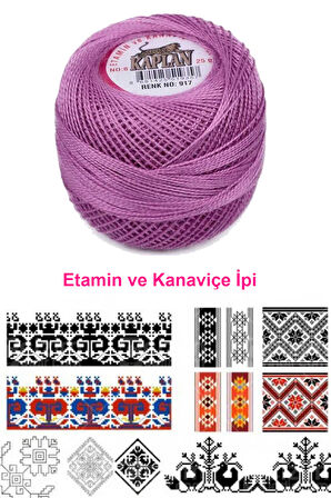 Kaplan Etamin Ve Kanaviçe İpi 8 No Kod/Renk: 917 -