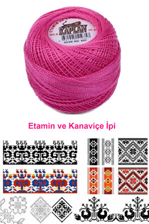 Kaplan Etamin Ve Kanaviçe İpi 8 No Kod/Renk: 602 -