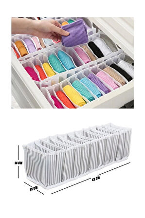 Çekmece Içi Akordiyon Organizer (M) - 15x43x14cm EV355