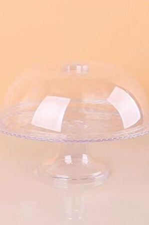 Ayaklı Kek Fanusu Şeffaf Füme 82932