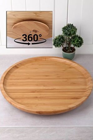 Dönerli Bambu Sunum Tabağı 30 Cm DS3030