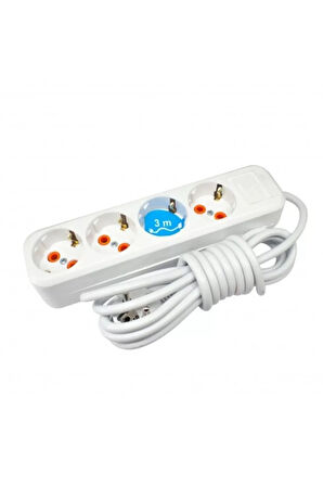 4'lü 3 Metre Top. Grup Priz Ast403