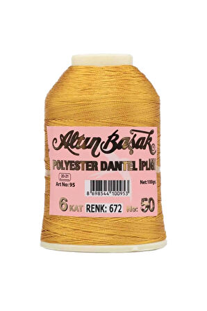 3 Adet Altınbaşak Oya ve Dantel İpi 20 gr - No: 672 - 604 - 770