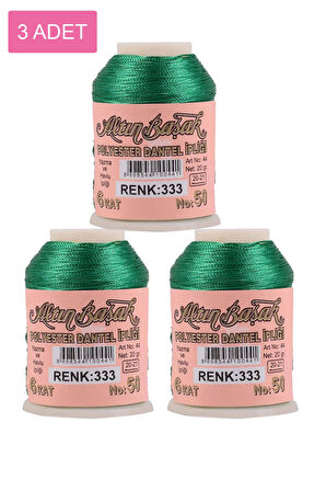 3 Adet Altınbaşak Oya ve Dantel İpi 20 gr - No: 333