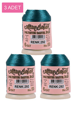 3 Adet Altınbaşak Oya ve Dantel İpi 20 gr - No: 292