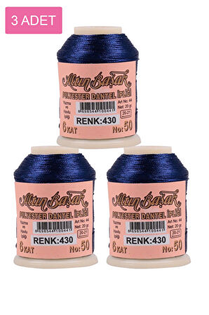 3 Adet Altınbaşak Oya ve Dantel İpi 20 gr - No: 430
