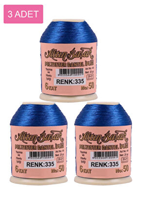 3 Adet Altınbaşak Oya ve Dantel İpi 20 gr - No: 335