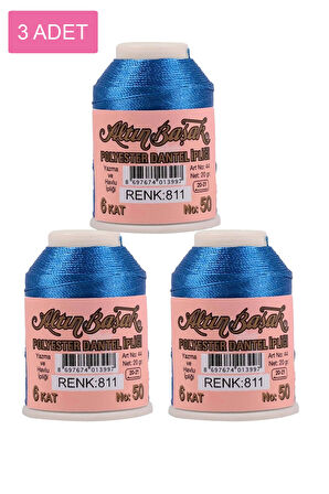 3 Adet Altınbaşak Oya ve Dantel İpi 20 gr - No: 811