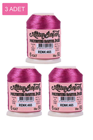 3 Adet Altınbaşak Oya ve Dantel İpi 20 gr - No: 465