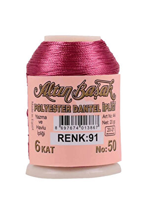 3 Adet Altınbaşak Oya ve Dantel İpi 20 gr - No: 091