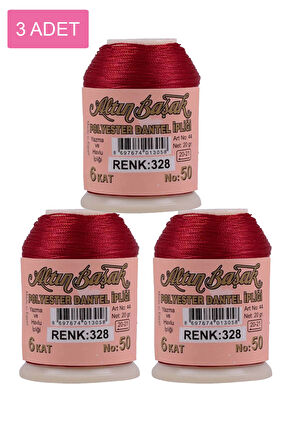 3 Adet Altınbaşak Oya ve Dantel İpi 20 gr - No: 328