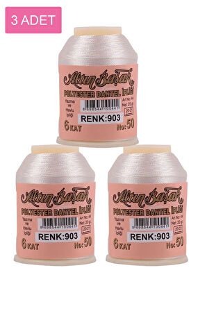 3 Adet Altınbaşak Oya ve Dantel İpi 20 gr - No: 903