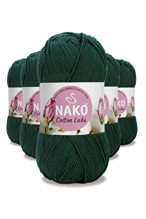 5 Adet Cotton LüYelek Tunik Kazak Bluz Hırka İpi Yünü Koyu Yeşil 97580