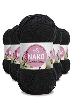 5 Adet Cotton LüYelek Tunik Kazak Bluz Hırka İpi Yünü Siyah 97568