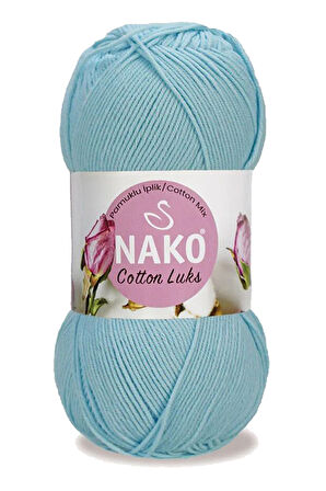 5 Adet Cotton LüYelek Tunik Kazak Bluz Hırka İpi Yünü Buz Mavi 97564