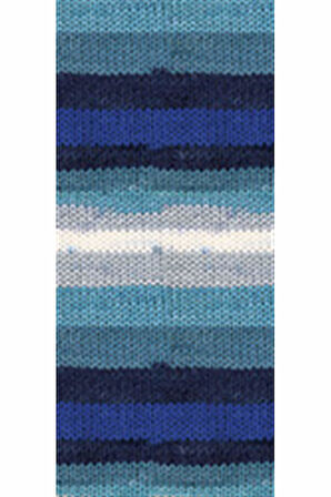 5 Adet Vega Stripe Premium Akrilik El Örgü İpi Yünü No: 82423