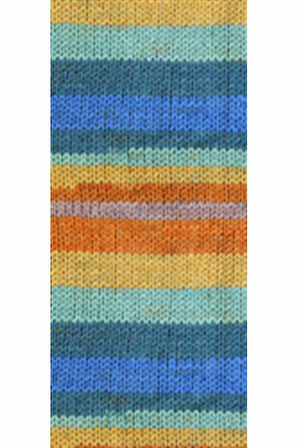 5 Adet Vega Stripe Premium Akrilik El Örgü İpi Yünü No: 82421