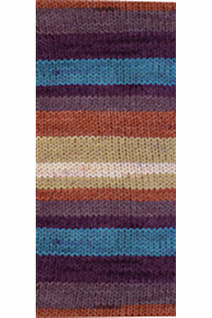 5 Adet Vega Stripe Premium Akrilik El Örgü İpi Yünü No: 82420