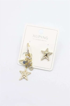Yıldız Charm Küpe - Altın Renk: Altın 35266692