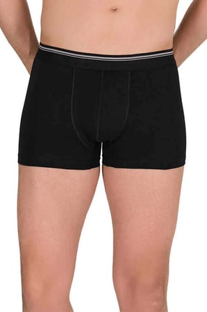Likralı Erkek Boxer Şort Siyah 1097B — Beden: XL