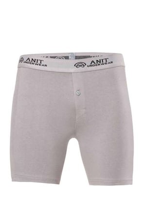 Likralı Uzun Erkek Boxer Gri - 1114A — Beden: XL