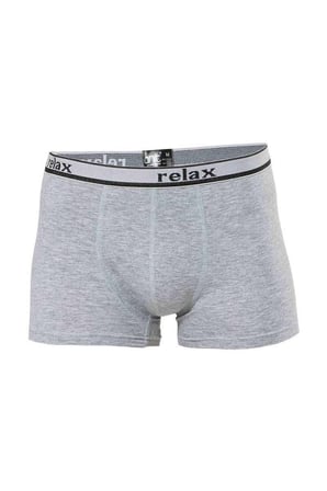 Relax Pamuklu Esnek Erkek Boxer Gri - 1268A — Beden: M