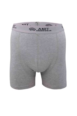 Kısa Paça Likralı Erkek Boxer Gri - 1115A — Beden: 2XL