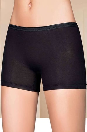 Likralı Kadın Boxer Siyah 2101B — Beden: L