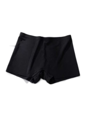 Kadın Dikişsiz Görünmez İz Yapmaz Mini Şort Boxer Siyah — Beden: L