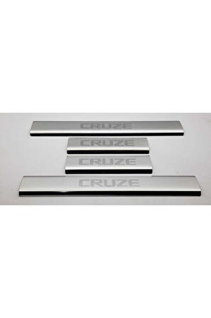 Cruze Hb Uyumlu 2011 Üzeri Krom Kapı Eşiği - 4 Parça