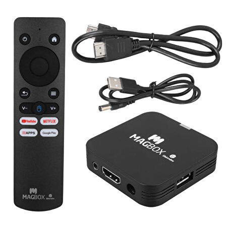 Magbox Electrobox 2 GB Ram H313 Işlemci 16 GB HDD 4K Ultra Hd Androıd Box (Androıd 10)