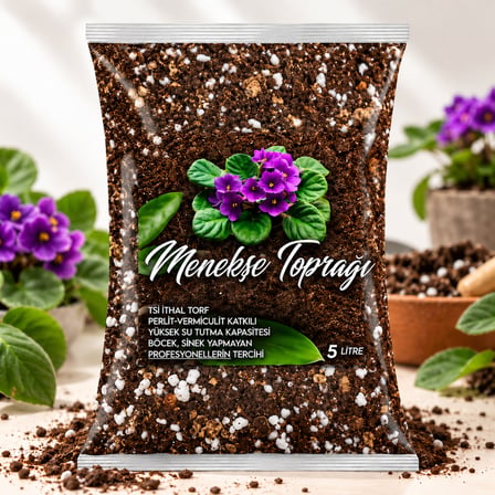 5 Litre Menekşe Toprağı - Sardunya ve Salon Bitkisi Toprağı Karışımı