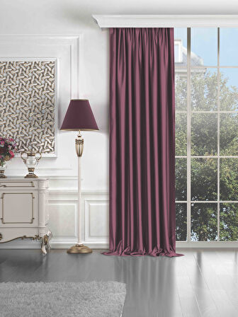 Quartz Blackout Açık Mürdüm Rengi Karartma Perde