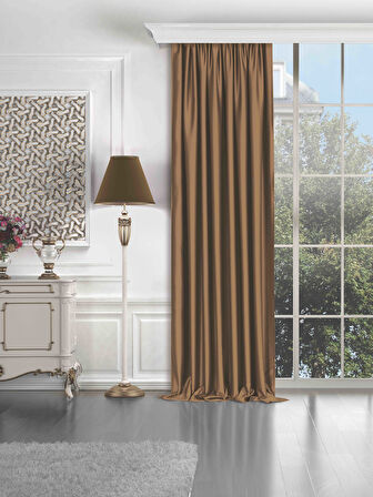 Quartz Blackout Camel Rengi Karartma Perde