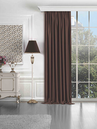 Quartz Blackout Kahverengi Karartma Perde