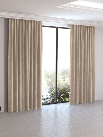 Bej Fon Perde 150x260