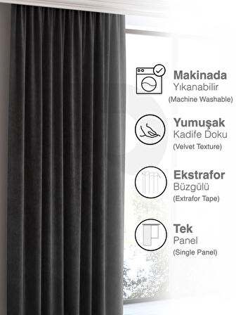 Home Daily Series Gri Rengi Ada Fon Perde