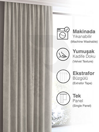 Home Daily Series Ekru Rengi Ada Fon Perde