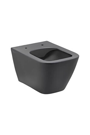 Saturn Rimout Mat Antrasit Asma Klozet A141301K,Seramiksan Saturn Rimout Mat Antrasit Kapak A090013