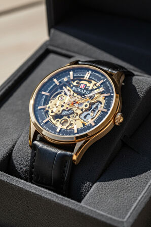 Reward Siyah Deri Kordon Erkek Kol Saati LA142270