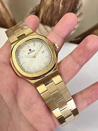 Reward 3314 İnce Bileklilere Özel Küçük Kare Kadran Çelik Erkek Kol Saati