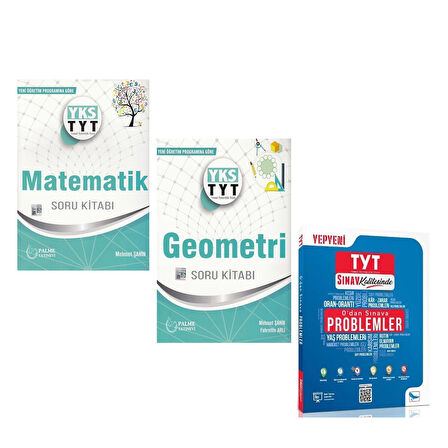Palme TYT Matematik Geometri ve Sınav Yayınları Problemler Soru Bankası Seti 3 Kitap