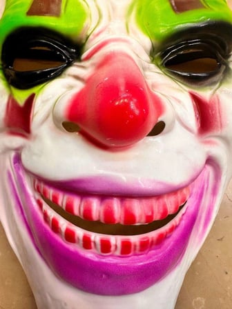 Delirten Gülüş Palyaço Temalı Joker Maskesi