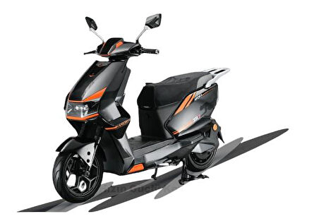 ZR7 İKİ TEKERLEKLİ MOPED SİYAH/ TURUNCU