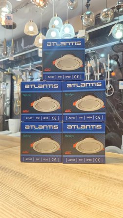 5 Adet Watt Beyaz Krom Kasa LED Spot Beyaz Işık 6500K A2107