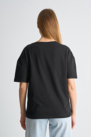 ALEXANDERGARDI Baskılı Bisiklet Yaka Kadın T-shirt