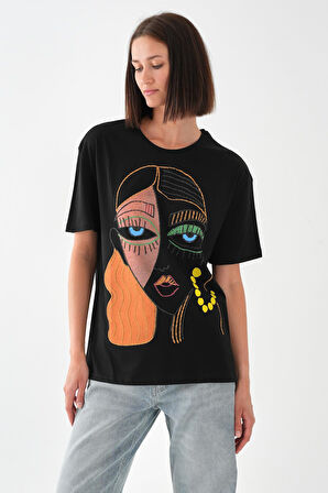 ALEXANDERGARDI Baskılı Basic Kadın T-shirt