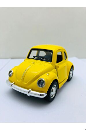 Çek Bırak Metal Beetle Vosvos Nostaljik Araba 12 Cm Koleksiyonluk Diecast Açılır Kapılı